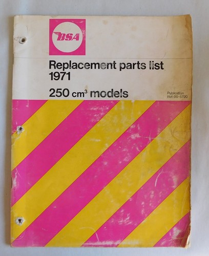 Vintage 1971 bsa motorcycle - vintage,