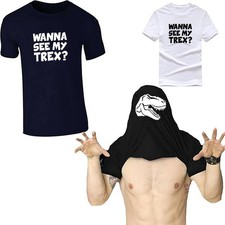 UNISEX MEN WOMENS TEE TSHIRT ASK ABOUT MY DINOSAUR FUN NOVELTY PRANK GIFT T-REX