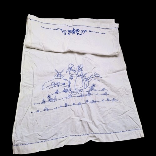 Over towel white linen blue