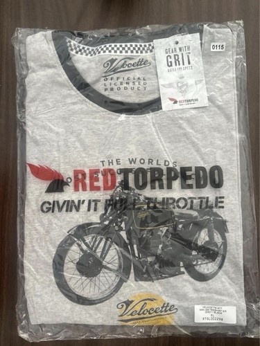 Red torpedo velocette - red,