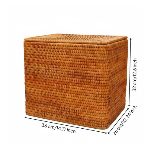 Wicker box with lid - wicker,