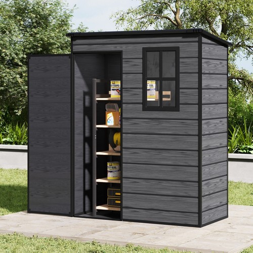 Plastic garden shed - plastic,