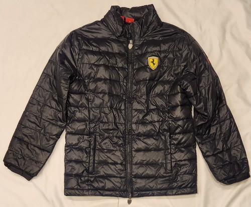 Boys puma ferrari black puffer - ferrari,