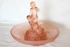 Art Deco Pink Glass 'Seerosen'