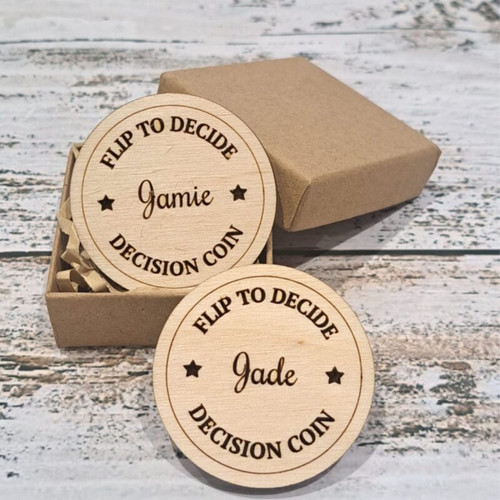 Couples decision flip coin - decision,