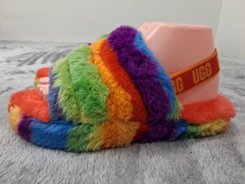 Ugg kids fluff yeah rainbow - kids,
