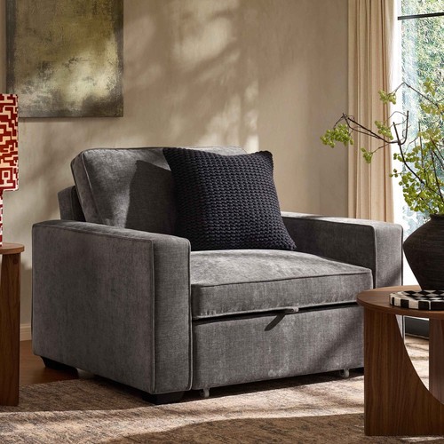 Dusk soho grey chenille chair - soho,