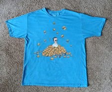 Bob's Burgers T-Shirt Men's Large Blue Short Sleeve