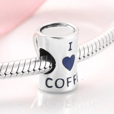 I Love Coffee Charm Genuine