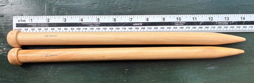 Jumbo 0mm wooden knitting - 20.0mm,