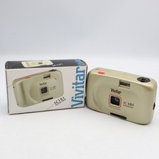 Vivitar IC101 Panorama 35mm Film Point & Shoot Camera Focus Free Gold - Untested