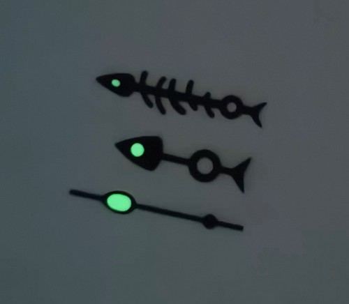Set luminous black fishbone - black,