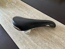 1990s Vintage San Marco Rolls Due Black Rino Leather Tension System Saddle