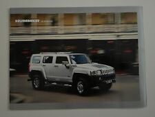 General Motors HUMMER H2 SUT 6.0 V8 H3 3.7 German Language Brochure Poster 2007