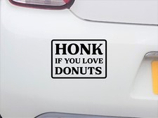 Honk If You Love Donuts Funny