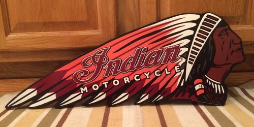 Indian motorcycle metal sign - motorcycle,