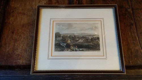 1840 antique framed coloured - 1840's,