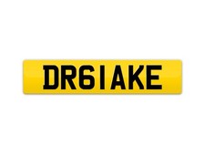 DRAKE BLAKE NUMBER PLATE FOR SALE DR61 AKE PRIVATE REGISTRATION DR BLAKE CAR REG