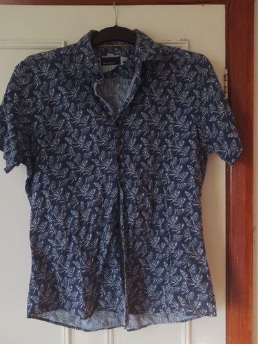 Men blue floral shirt - men's,