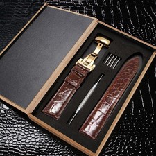 Mens watch strap  crocodile