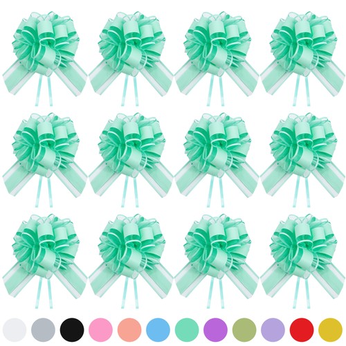 Tts 12pcs organza pull bows - pull,
