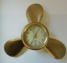 Nauticalia brass propeller clock