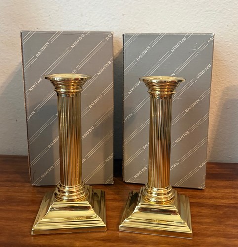 Pair baldwin polished - pair,
