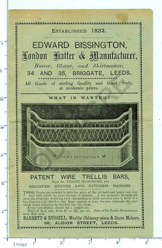 1887 programme beeston church - 1887,