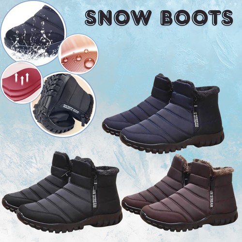 Waterproof mens snow ankle - snow,