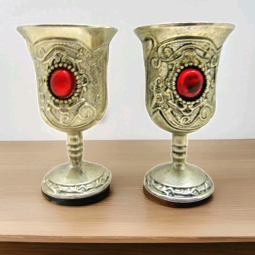 Goblet shot glasses metal - shot,