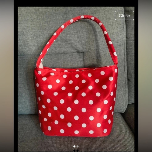 Red white polka - &, dot