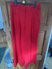 ZARA Red long trousers size L 