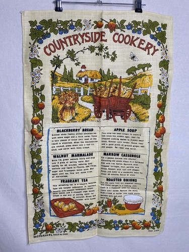 Vintage tea towel countryside - vintage,