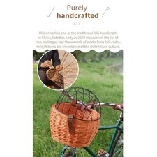 New Wicker Bike Basket For
