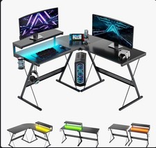 Bestier L shaped Gaming Desk