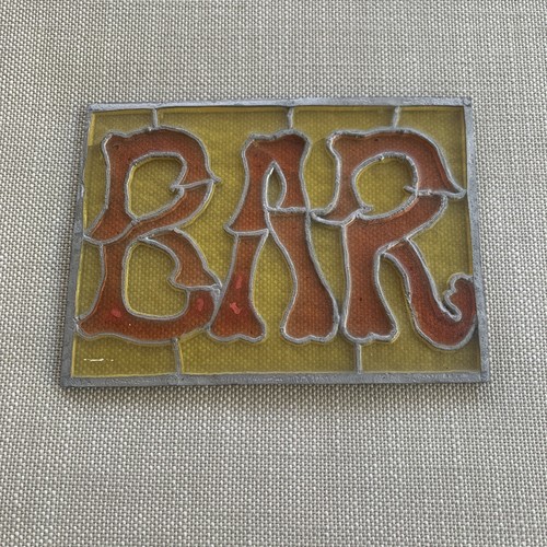 Vintage bar sign reflective - sign,