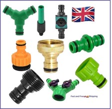 QUALITY GARDEN WATER HOSE PIPE CONNECTORS & FITTINGS Garden Tap Adaptor Plastic