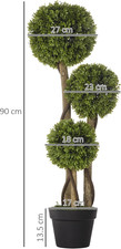 HOMCOM 90cm Boxwood Ball