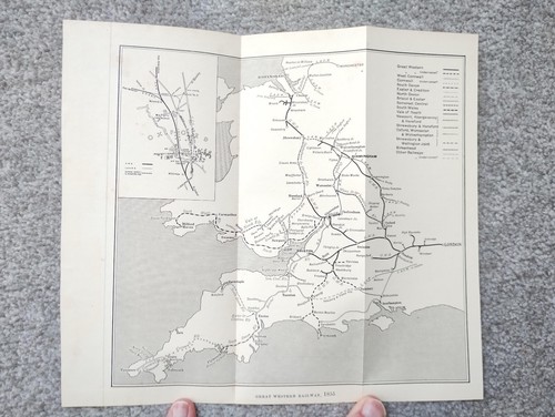 Antique 1927 map - map, great