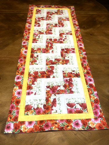 Handmade quilted table runner - handmade,