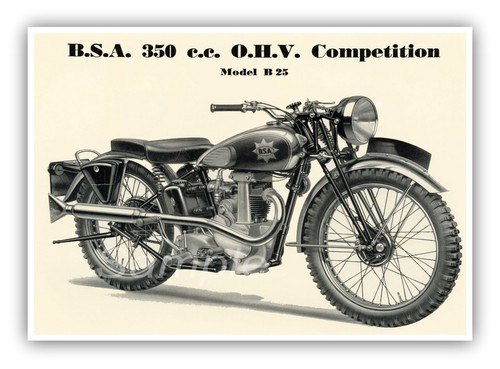 Vintage bsa 350 competition - vintage,