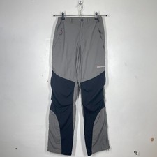 Montane Terra Pants Mens S Long W26-32 Grey Black Vented Hiking Walking Trousers
