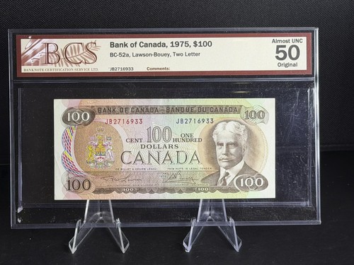 1975 canada bank notes 100 - bank, $100