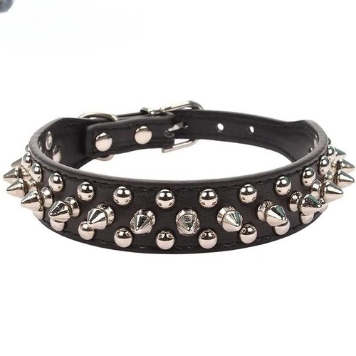 Spiked studded leather - leather, dog