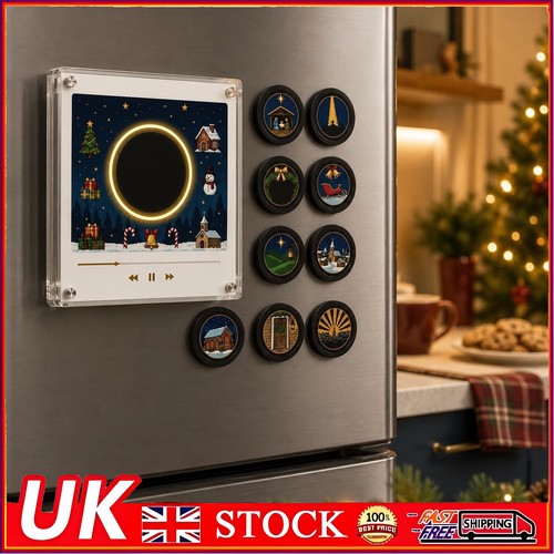 Christmas vinyl player fridge - vinyl,