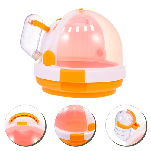 Outdoor orange hamster cage - hamster,