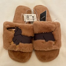 NEXT Women’s Sausage Dog Slider Slippers New Size S - Peach
