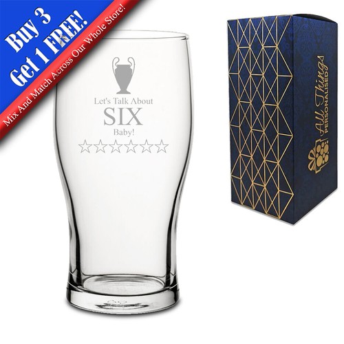 Engraved tulip beer pint glass - beer,