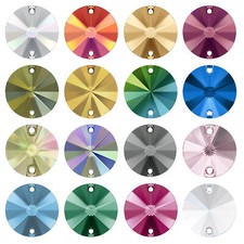 Superior PRIMERO 3200 Rivoli Round Flat Sew-On Stones Crystals * Many Sizes