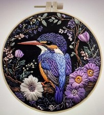 Embroidery kit kingfisher - -,
